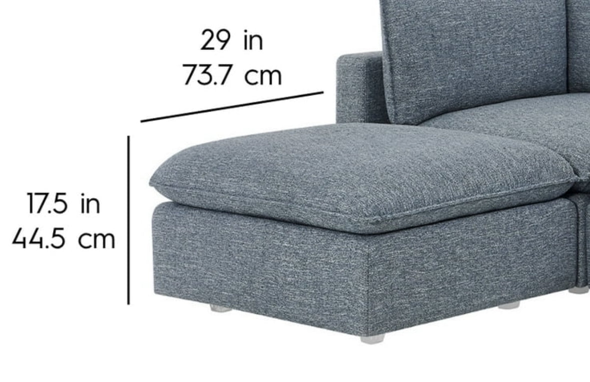 Ottoman - Better Homes & Gardens Weston Cloud - WM11.19.25