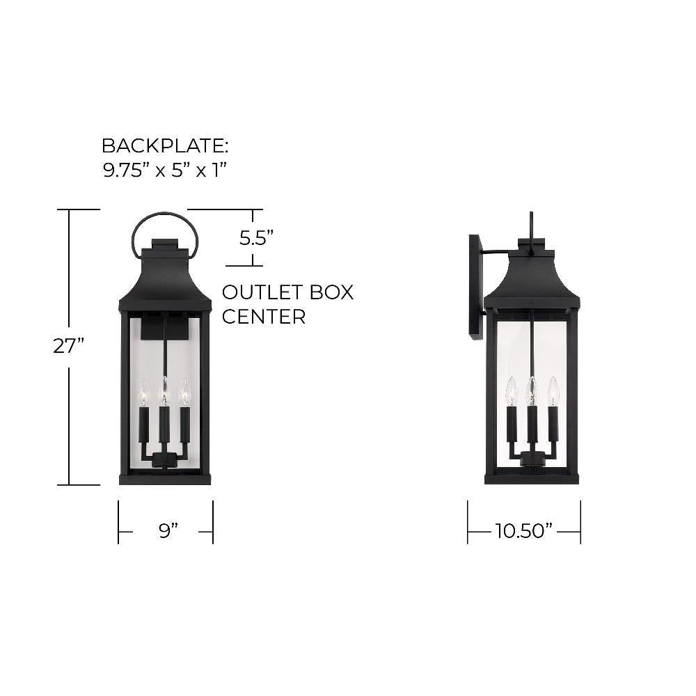 Outdoor Sconce - Capital Lighting Bradford Wall Lantern - WF