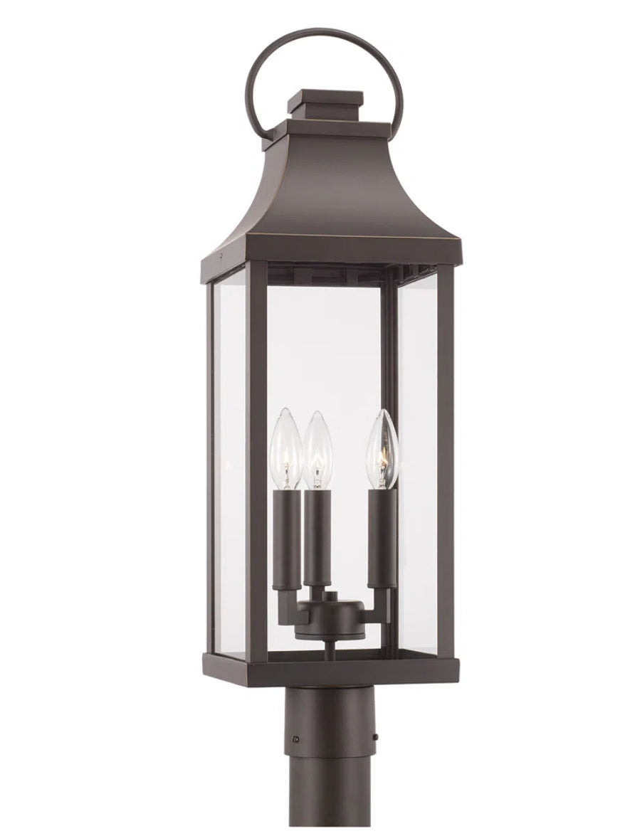 Outdoor Lantern - Oiled Bronze Lantern - T&F5.19.25