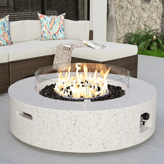 Fire Pit Table - Concrete Propane Fire Pit Table