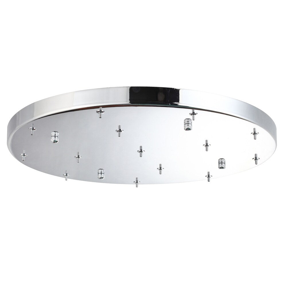 Chandelier - 14-Light Glass Globe Bubble Pendant Chandelier - Chrome - WF11.7.25