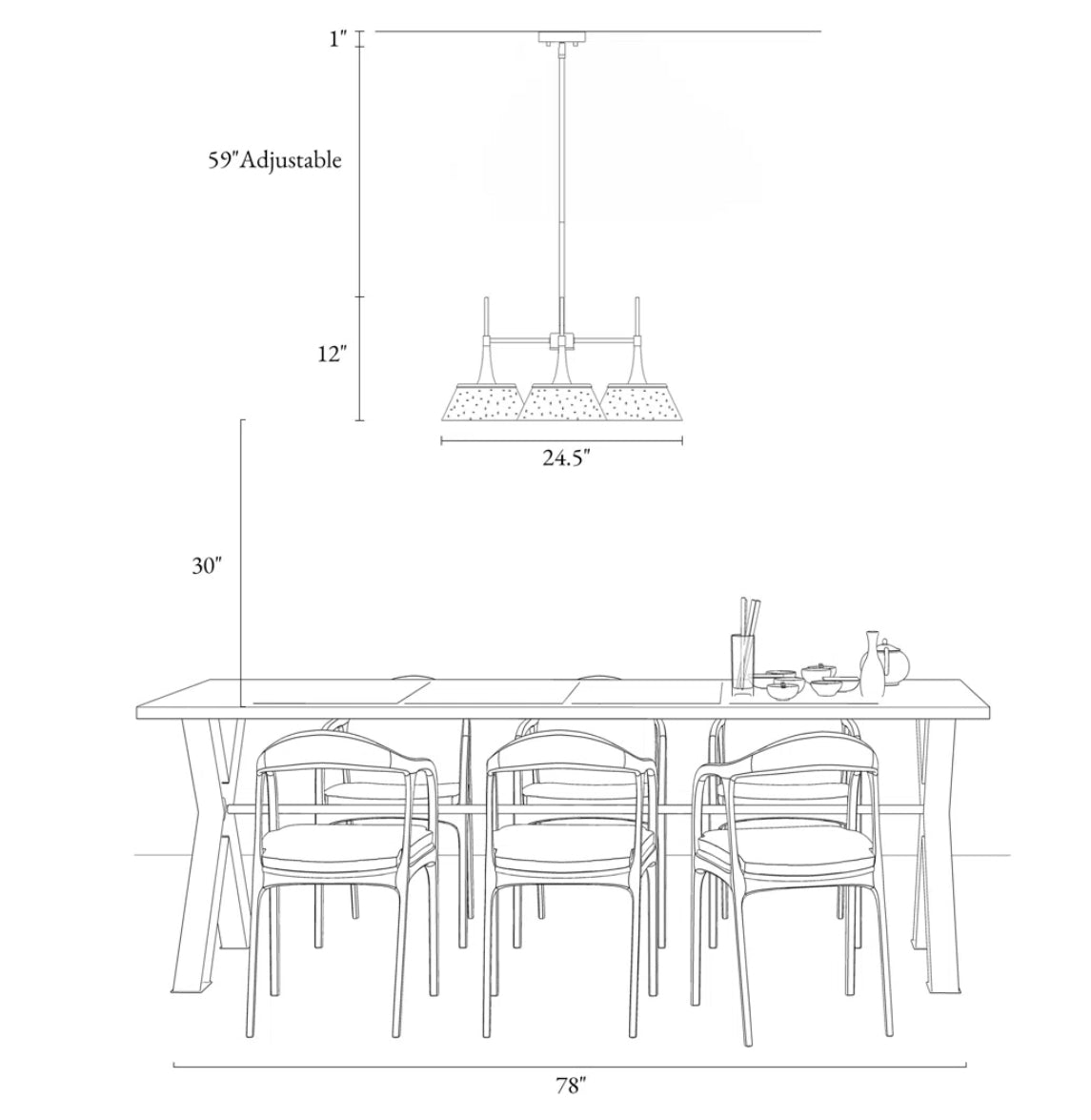Chandelier - Jonesboro 3 Light Unique Sphere Chandelier - BSW