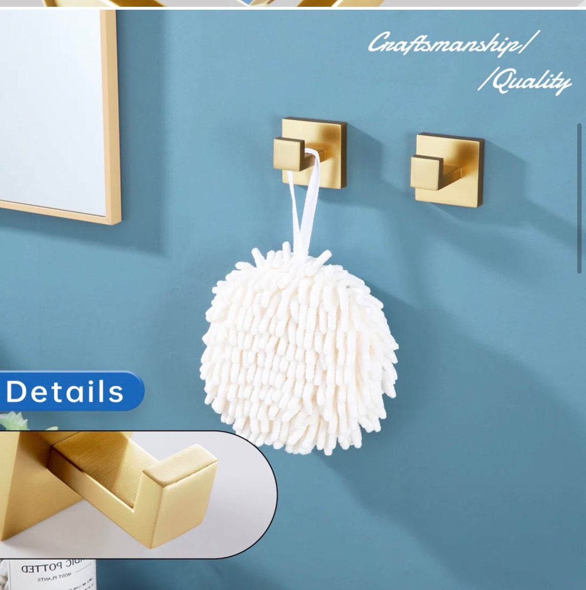 Bathroom Accessory Set - 6 - Piece Kokosiri Brushed Gold Accessory Set