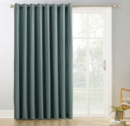 Curtain - 40" x 95" Thermal Blackout Grommet Curtain Panel Mineral
