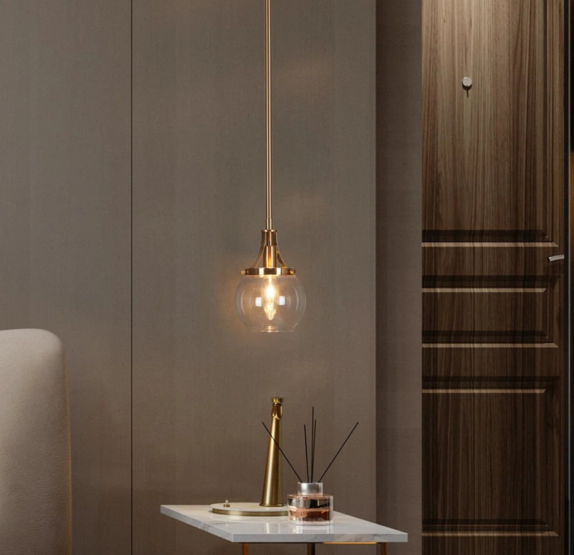 Pendant - Loram 1 - Light Mini 4.9"W Kitchen Island Pendant - WF11.7.25