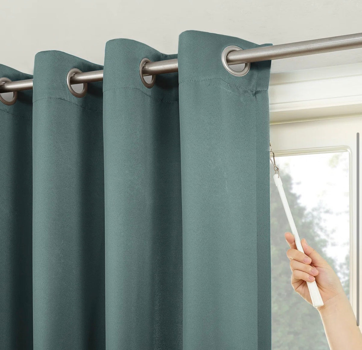 Curtain - 40" x 95" Thermal Blackout Grommet Curtain Panel Mineral