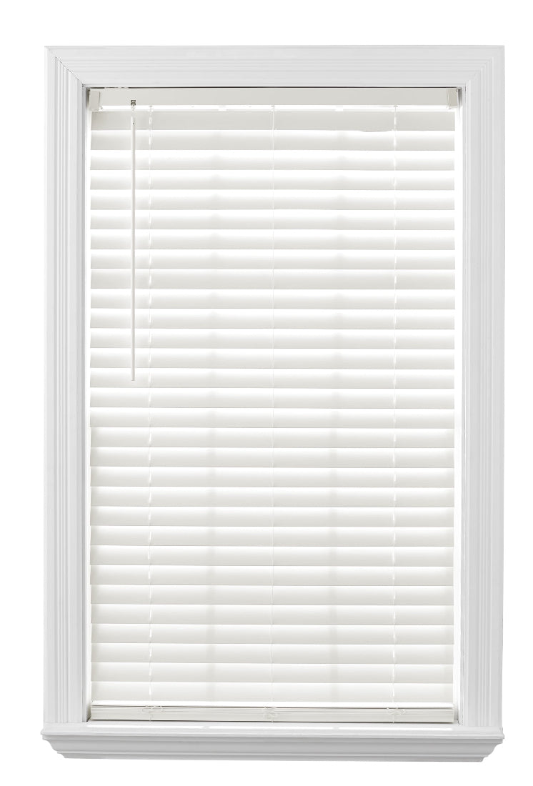 Blind - 35" W x64" L Better Homes & Gardens 2 Cordless Faux Wood Horizontal Blinds, Antique White - WM11.25.25