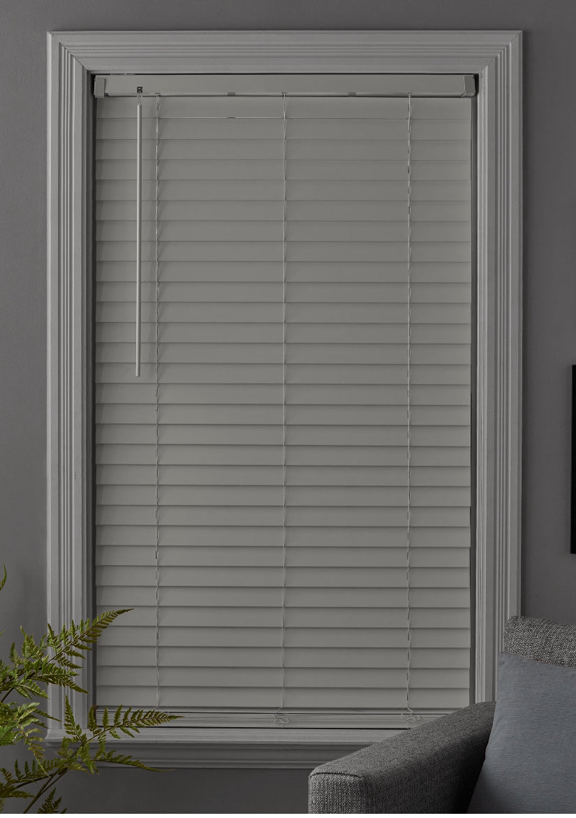 Blind - 35" W x64" L Better Homes & Gardens 2 Cordless Faux Wood Horizontal Blinds, Antique White - WM11.25.25