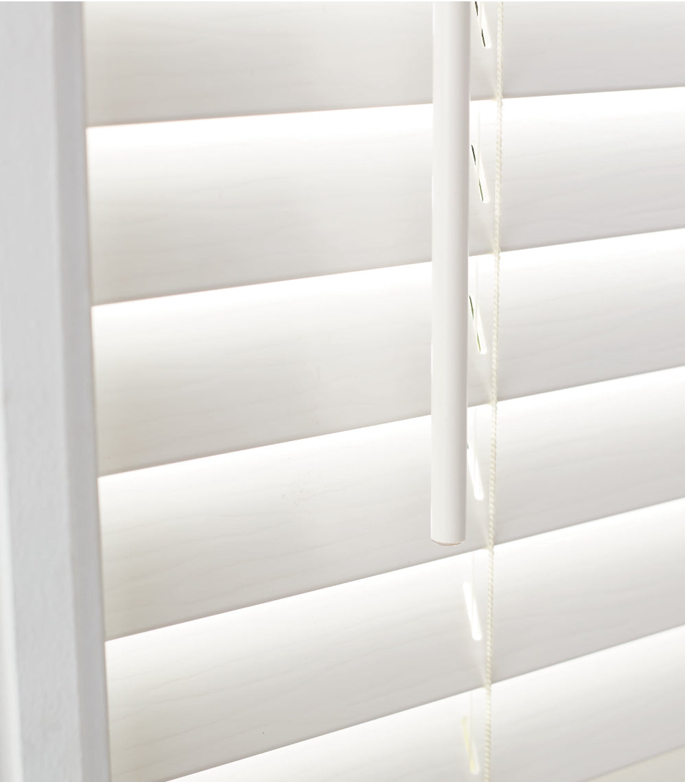 Blind - 35" W x64" L Better Homes & Gardens 2 Cordless Faux Wood Horizontal Blinds, Antique White - WM11.25.25