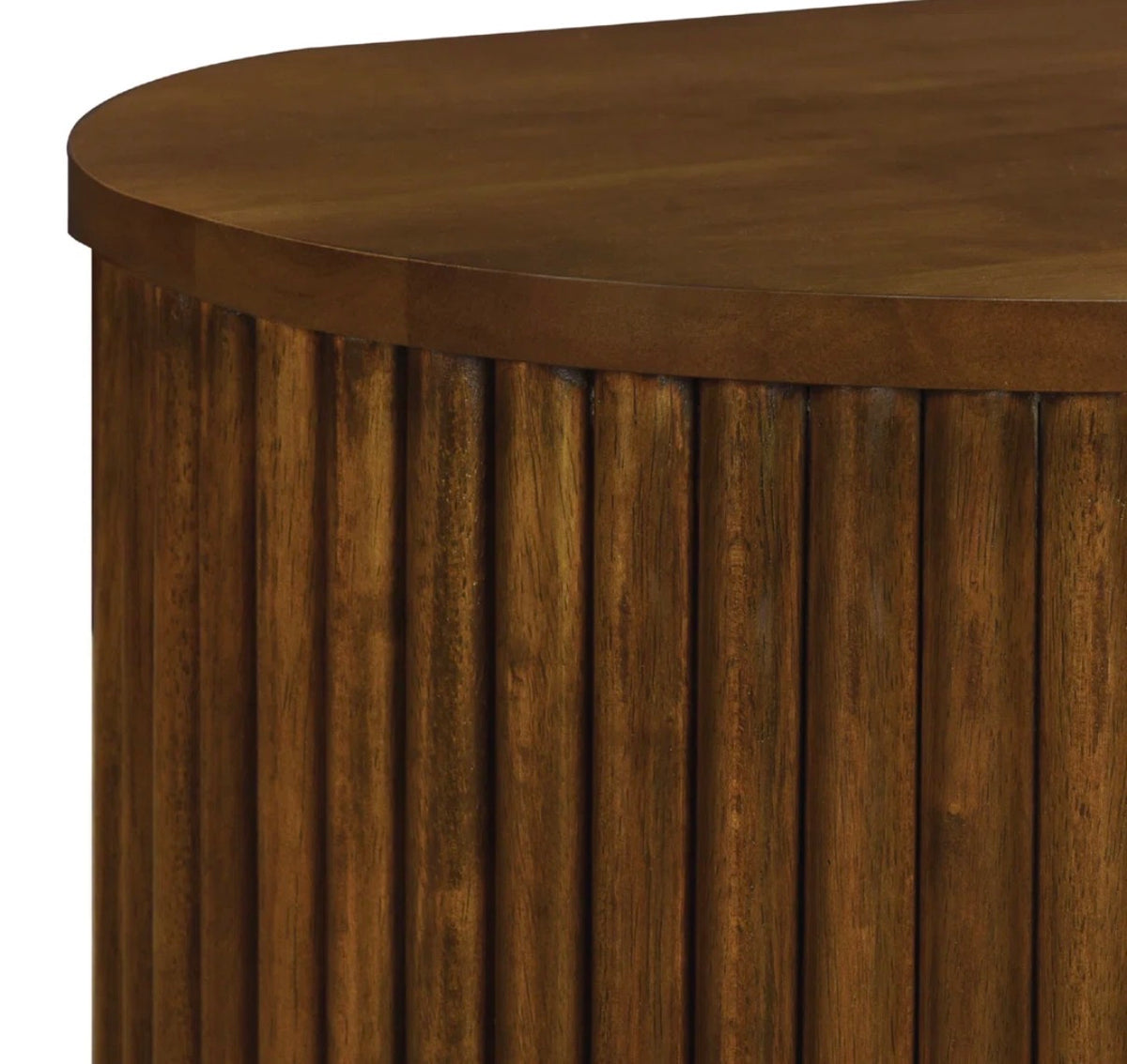 End Table/Nightstand - Ellison Fluted Solid Wood Nightstand