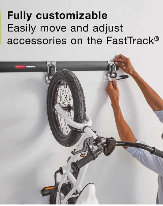 Organization - Garage - Rubbermaid Garage FastTrack Bike Kit, 3-Piece Bike Kit - WM11.25.25