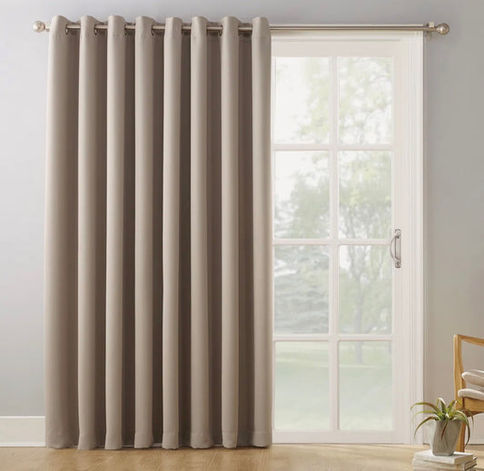 Curtain - 40” x 94” Stone Thermal Blackout Grommet Curtain Panel Single Panel
