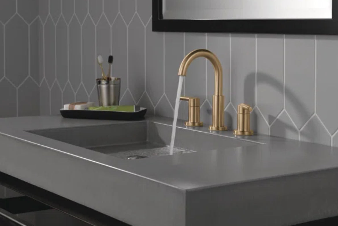 Faucet - Nicoli Gold Widespread (we have 2) - WF12.4.25