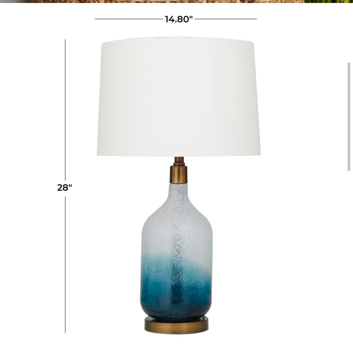 Lamp - Table Tiaunna Glass Ombré - WF12.4.25