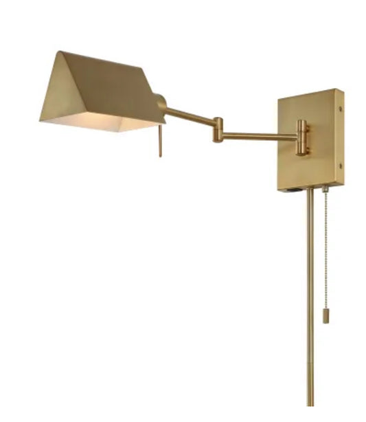 Sconce - Arlo 7" Tall LED Hardwired or Plug-In Wall Sconce - WF