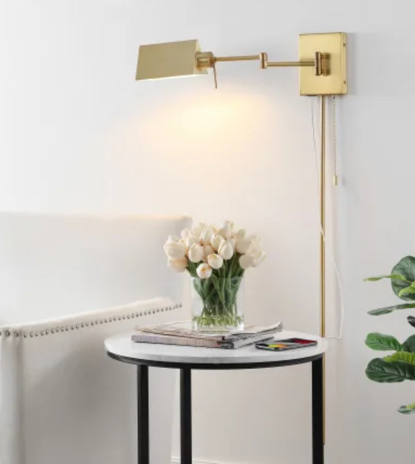 Sconce - Arlo 7" Tall LED Hardwired or Plug-In Wall Sconce - WF