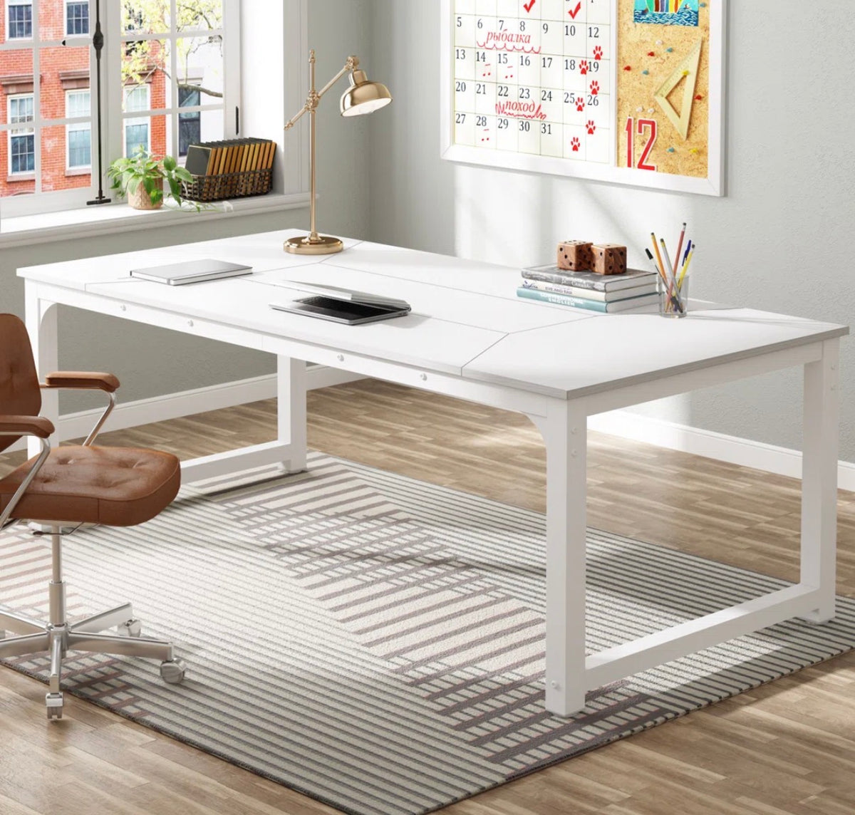 Desk - Montserat Desk 30.3" H x 78.7" W x 39.4"