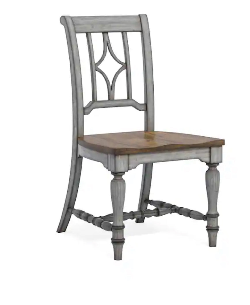 Dining Chair Set of 2 - Plymouth Gray Wood Flexsteel - WF12.4.25
