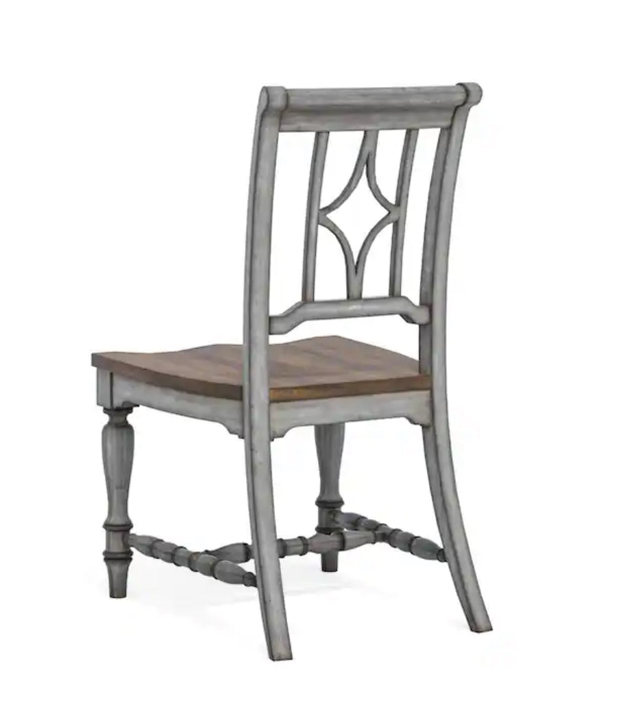 Dining Chair Set of 2 - Plymouth Gray Wood Flexsteel - WF12.4.25