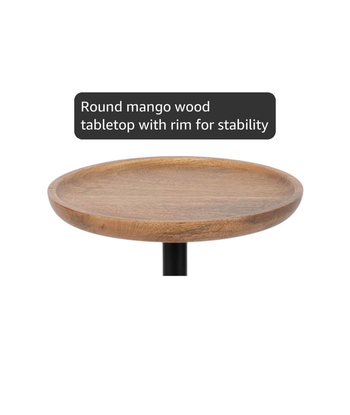 Side Table - Xyler Mango & Metal Drink Table