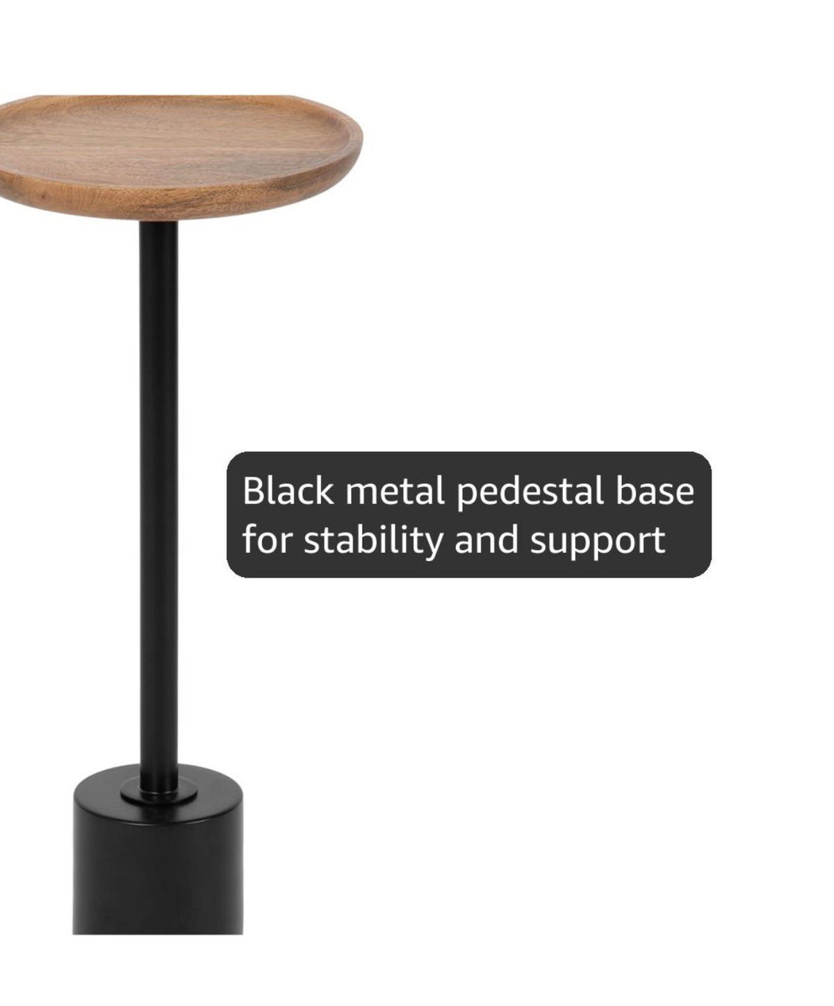 Side Table - Xyler Mango & Metal Drink Table