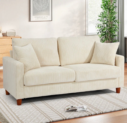 Sofa - Ebern Designs 2-Seater Corduroy Sofa