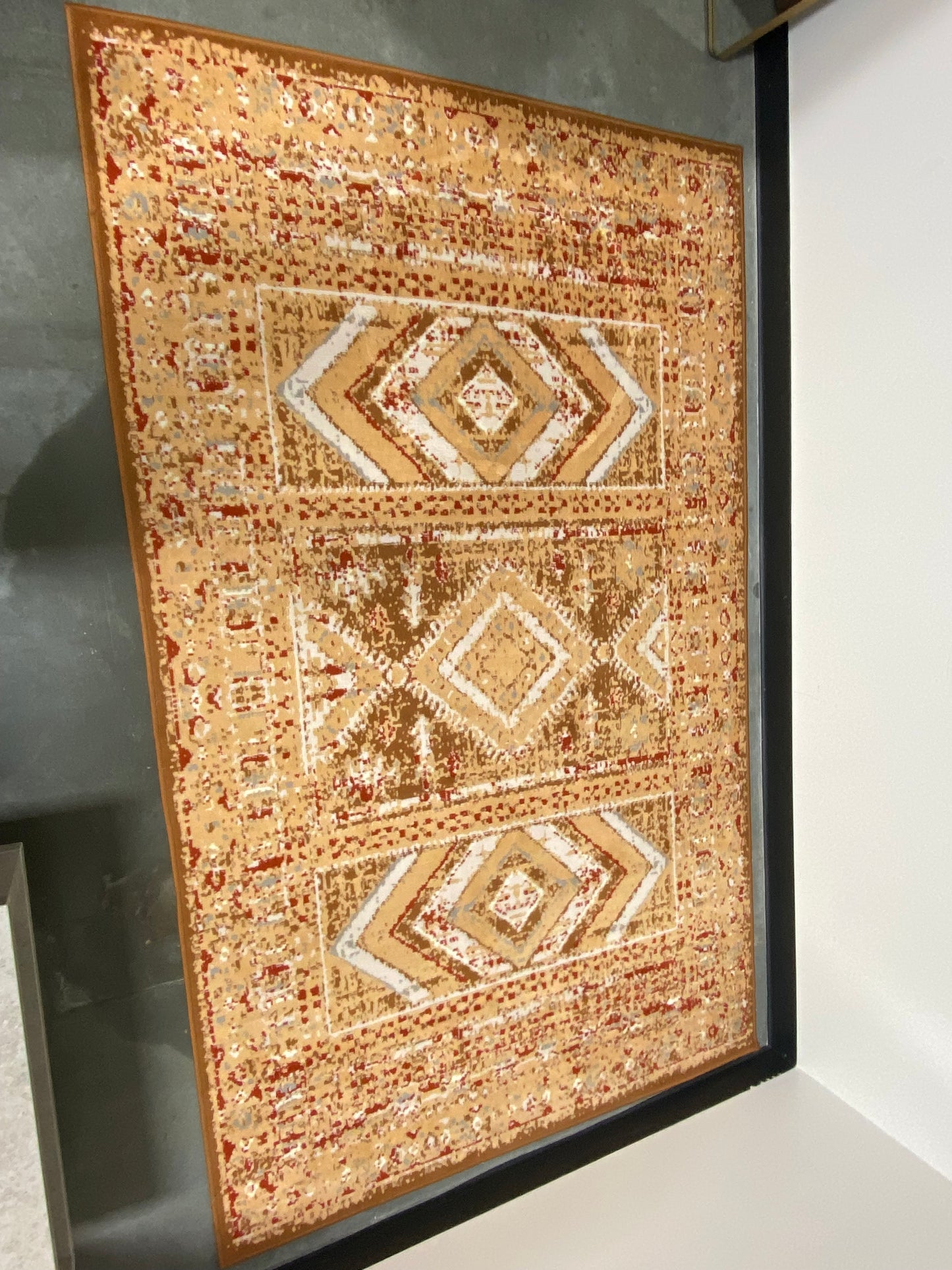 Rug - 5’x8’ Red, Camel & Gold