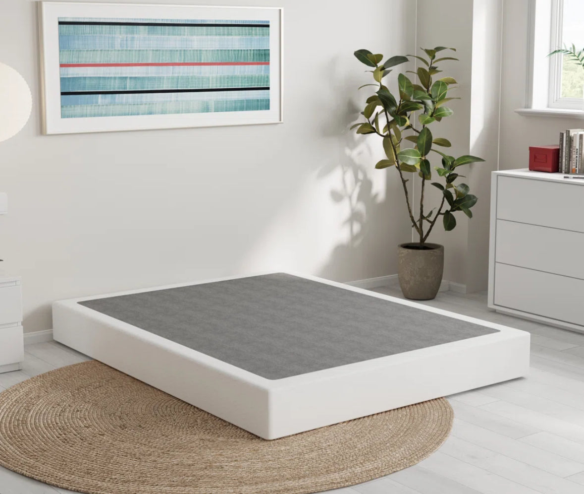Box Spring - Cal King Size 10 Inch Metal Box Spring With Frabric Cover, Easy Assembly - WF12.4.25