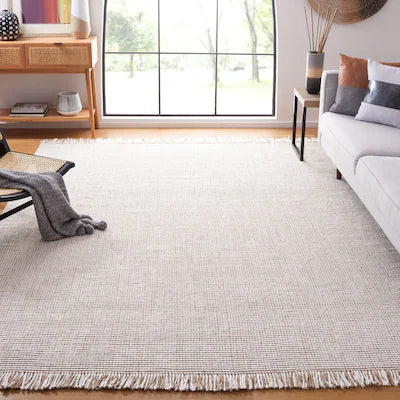Rug - 10’ x 14’ Safavieh Natural Fiber 10 x 14 (ft) Knotted Jute Ivory/Natural Rectangular Indoor