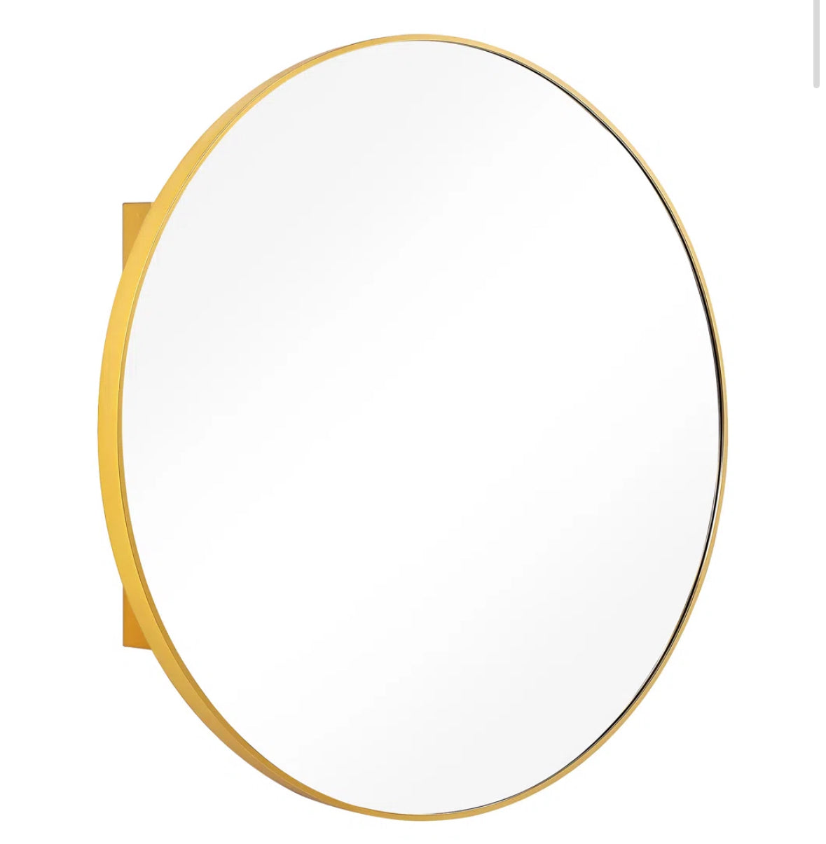 Mirror - Round Framed Medicine Cabinet Surface Mount Only - WF12.4.25