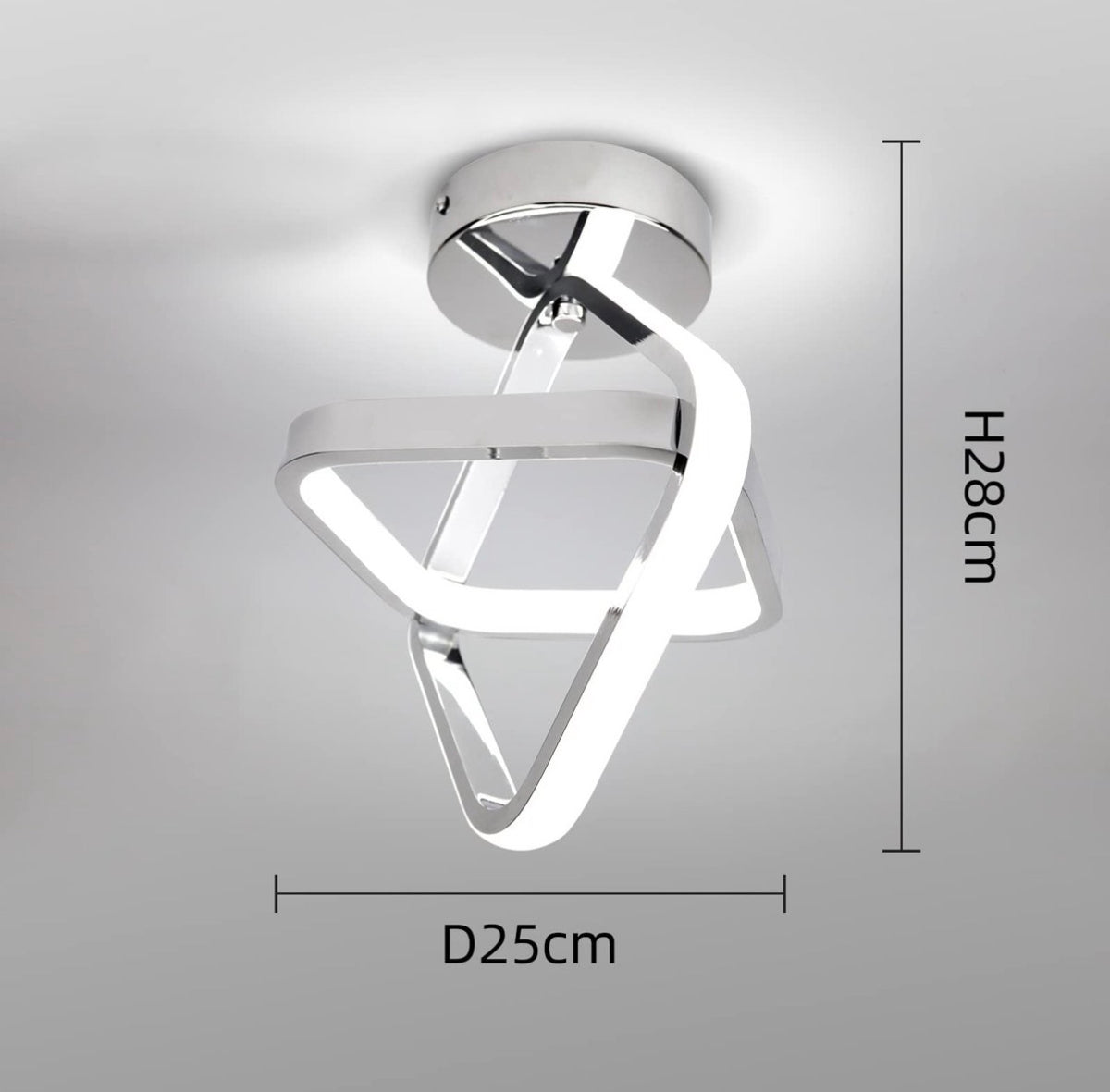 Flush Mount - Adisun Modern Lamp Square Corridor Ceiling Light