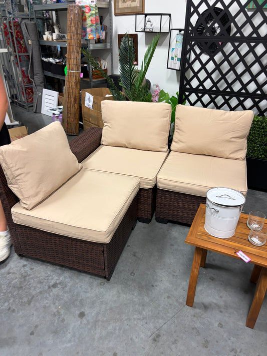 Patio Set - 3 Piece Rattan Set