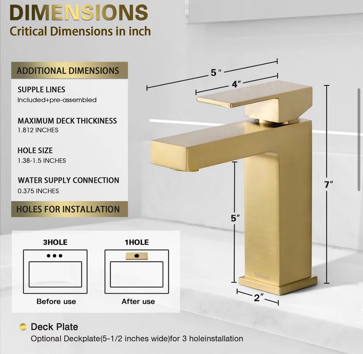 Bathroom Faucet - Oakland Single Handle Lavatory Faucet