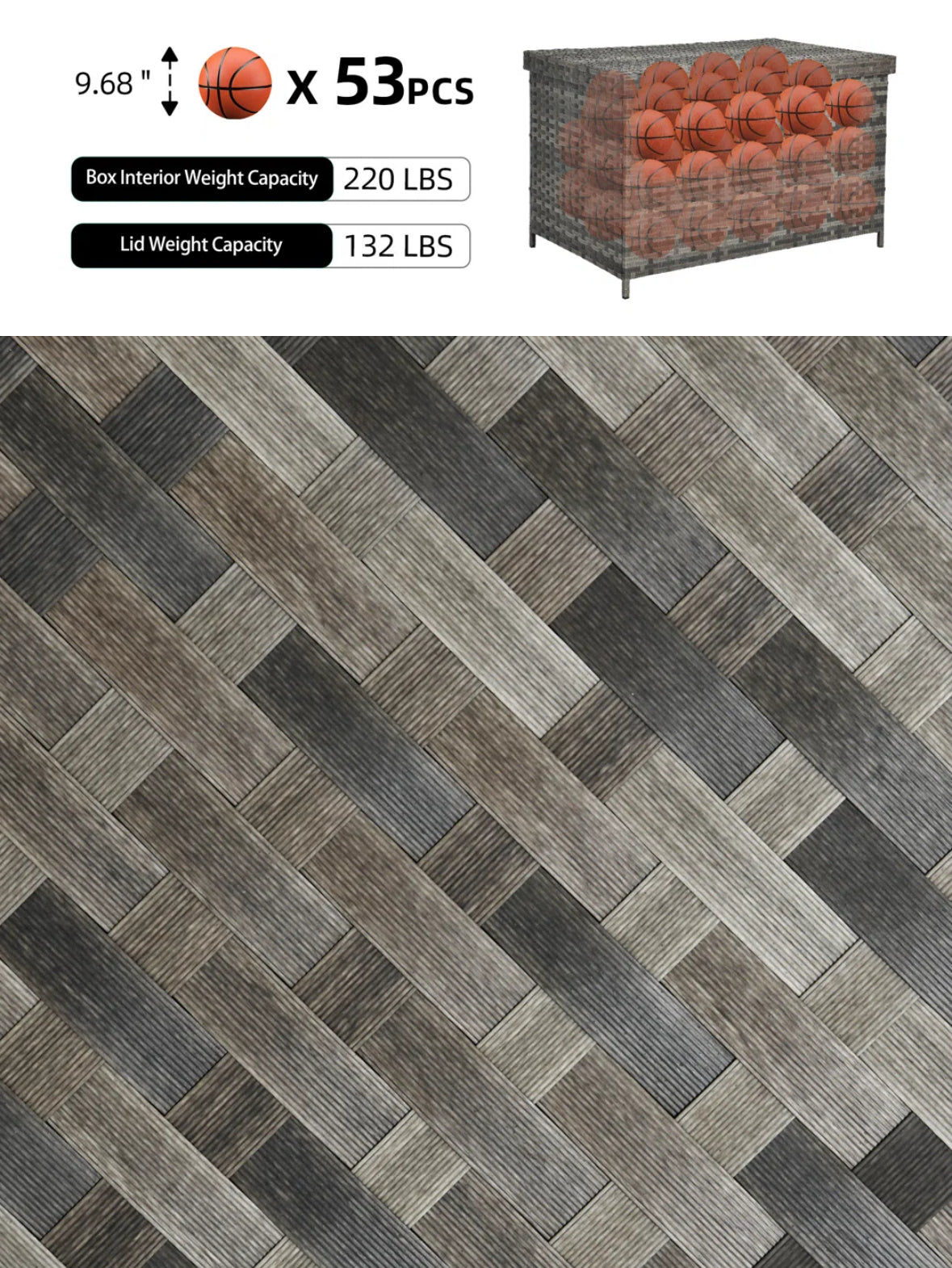 Deck Box - Balconera 260-gallon deck box - WF12.4.25