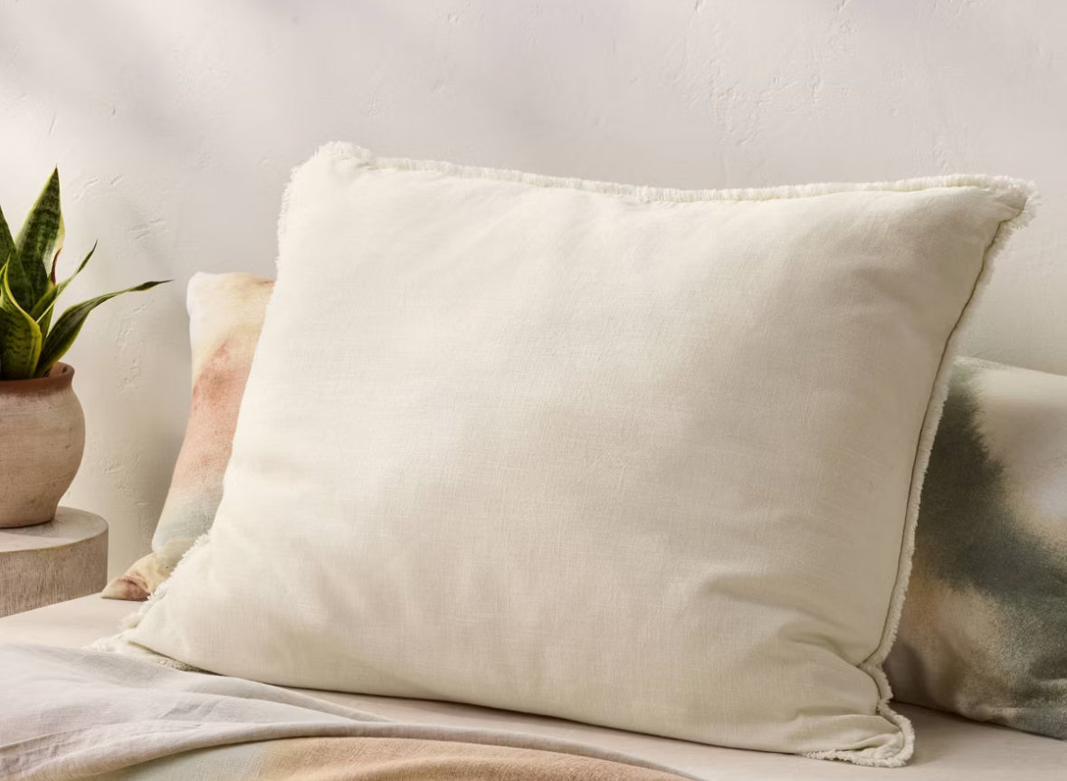 Pillow - King Euro Heavyweight Linen Blend Throw Pillow - TG10.31.25
