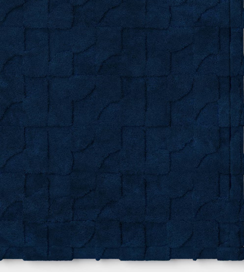 Blanket - Geometric Jacquard Faux Shearling Throw Blanket - TG10.31.25