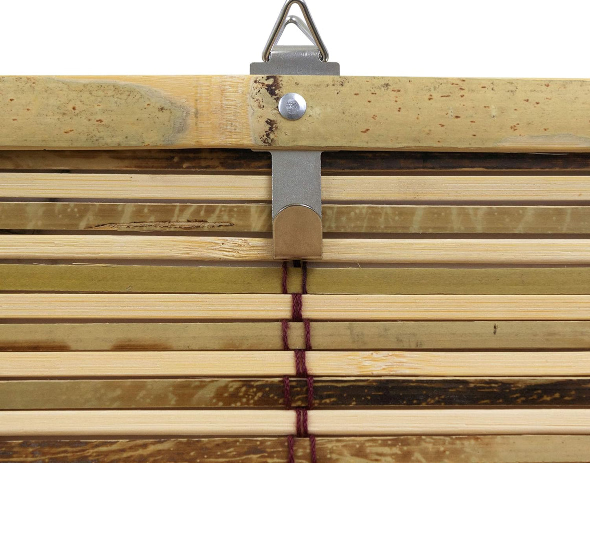 Blinds - 60” x 72” Burnt Bamboo Cordless Window Shade - Tortoise - WF12.4.25