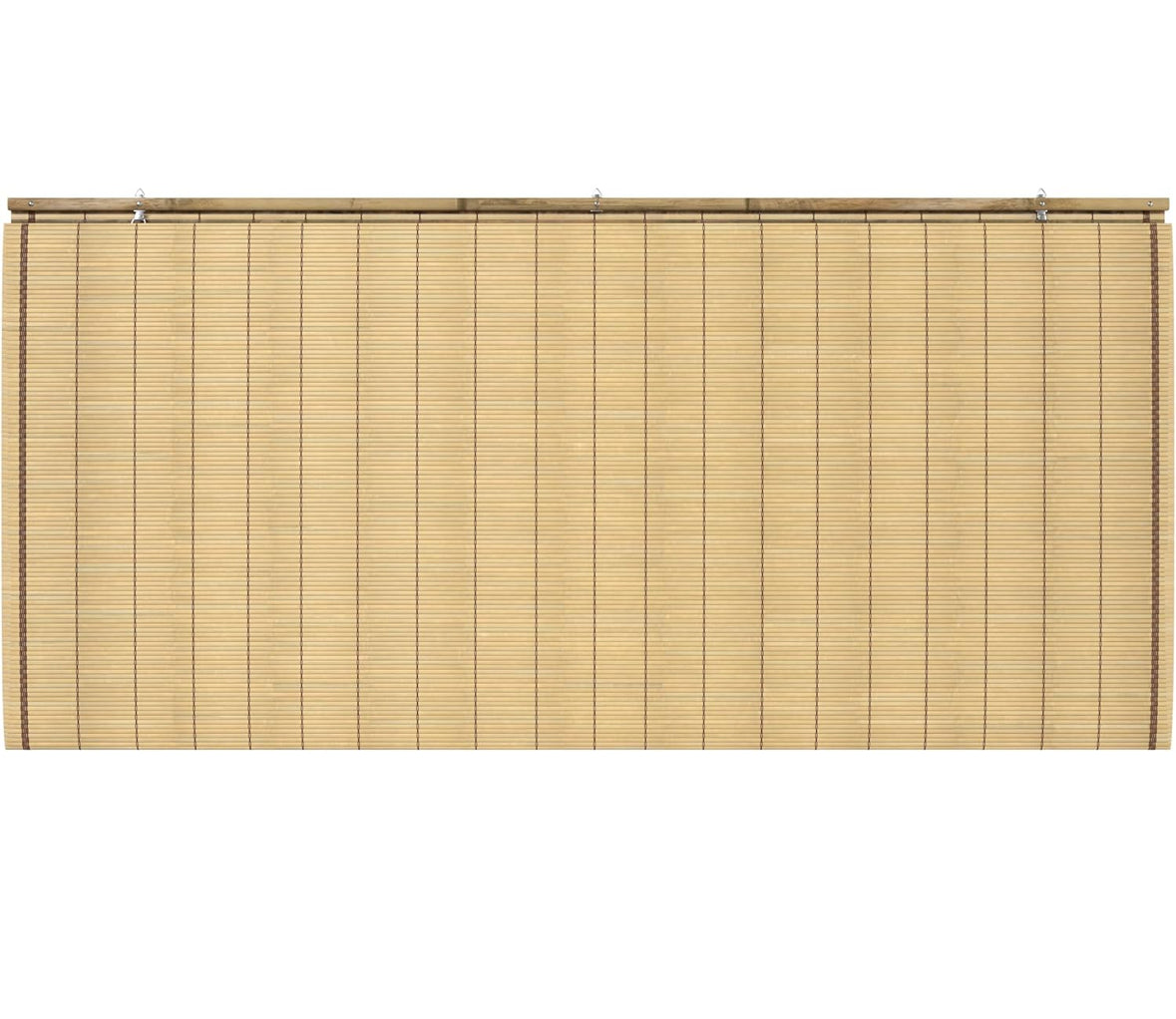 Blinds - 60” x 72” Burnt Bamboo Cordless Window Shade - Tortoise - WF12.4.25