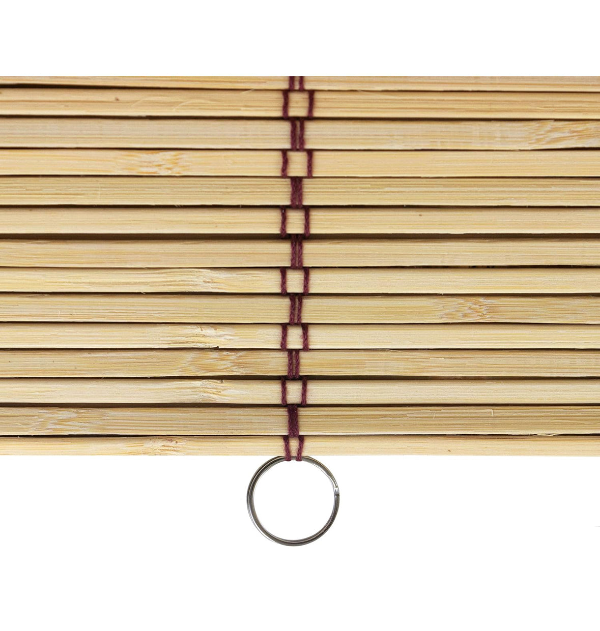 Blinds - 60” x 72” Burnt Bamboo Cordless Window Shade - Tortoise - WF12.4.25