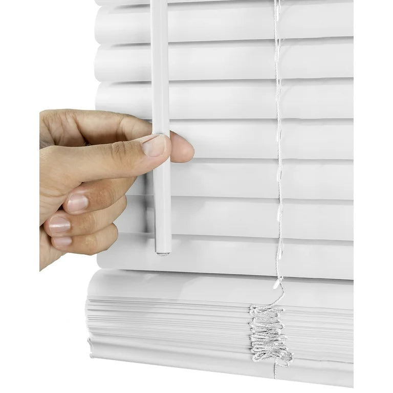 Blind - 59" W x 36" L 1" Vinyl Mini Blinds Gloss White - TG10.31.25