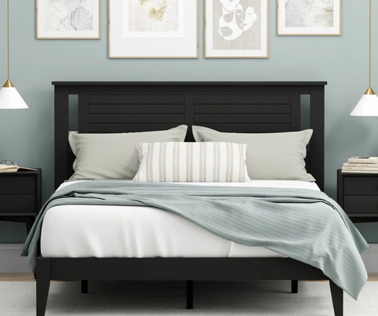 Bed - Queen Size Dorra Wood Platform Bed - WF12.4.25