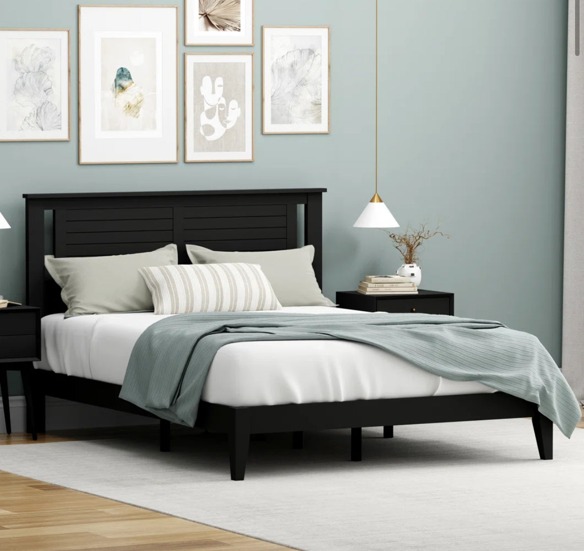 Bed - Queen Size Dorra Wood Platform Bed - WF12.4.25