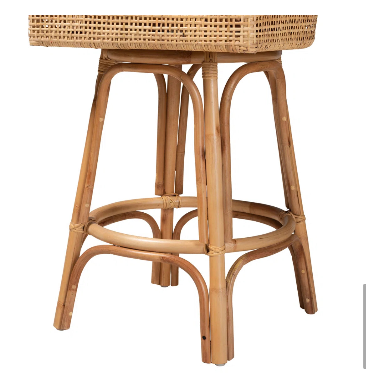 Barstool Single - 30” Bhagipuri 360 Swivel Rattan - WF1.3.26