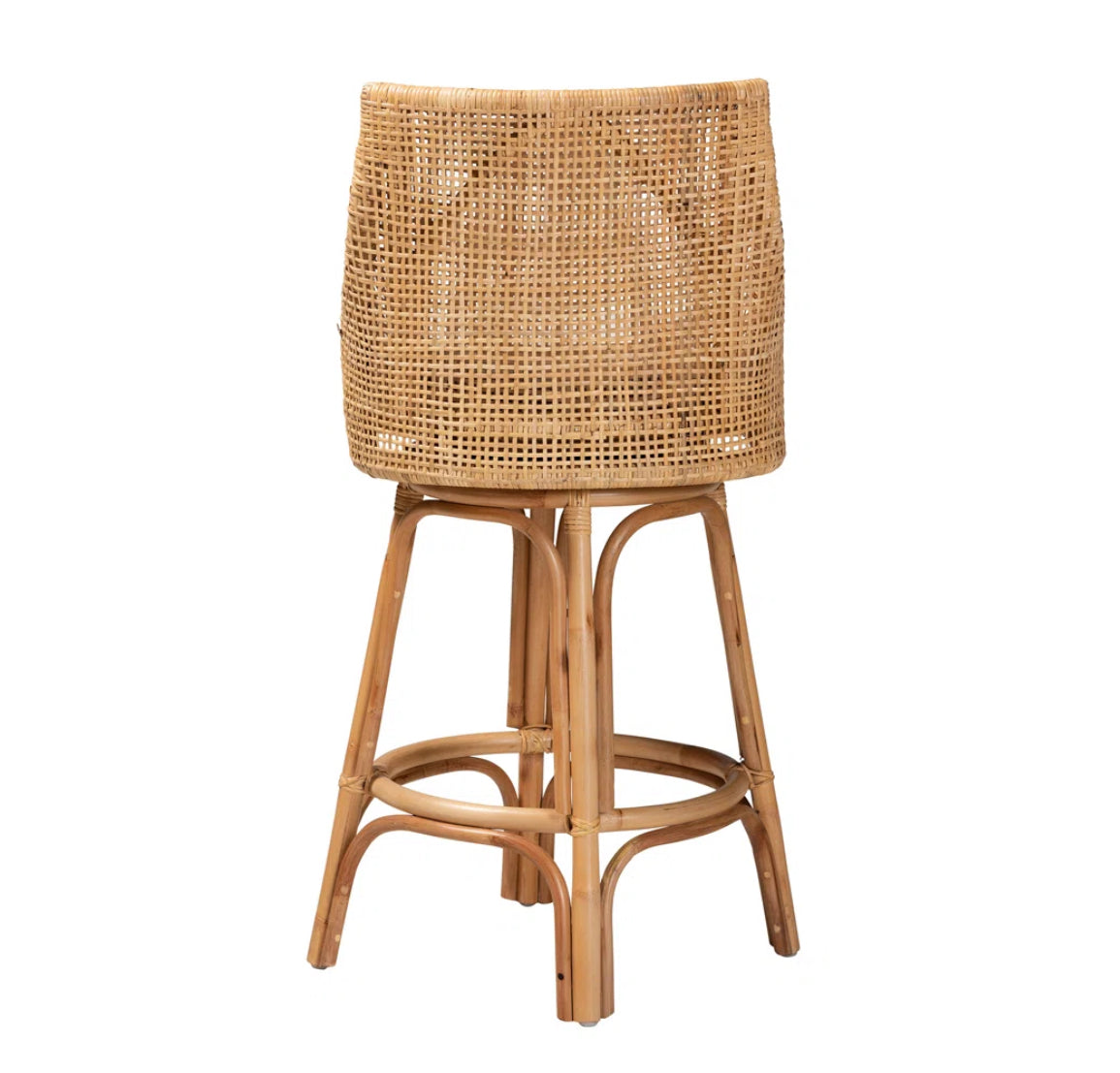 Barstool Single - 30” Bhagipuri 360 Swivel Rattan - WF1.3.26