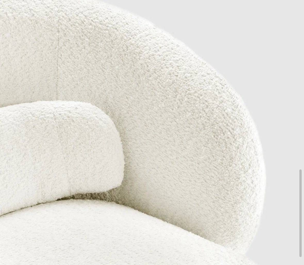 Chair - Accent Barrel Swivel Saboor Minimoor Cream - WF1.3.26