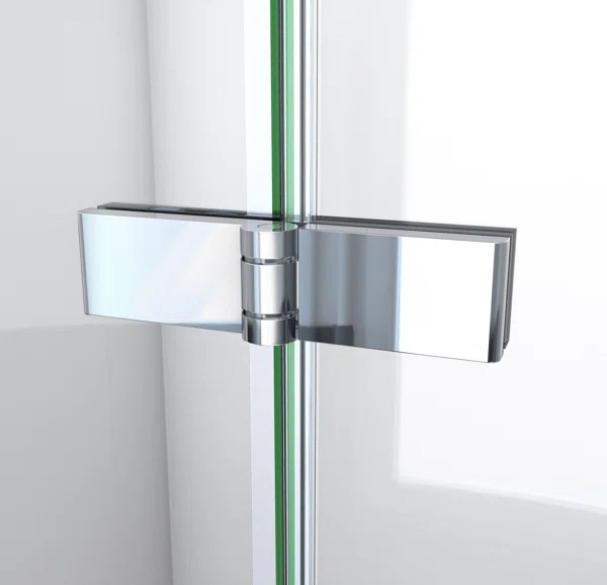 Bath Door - Aqua-Q Fold 36 W X 58 H Frameless Tub Door - WF1.3.26