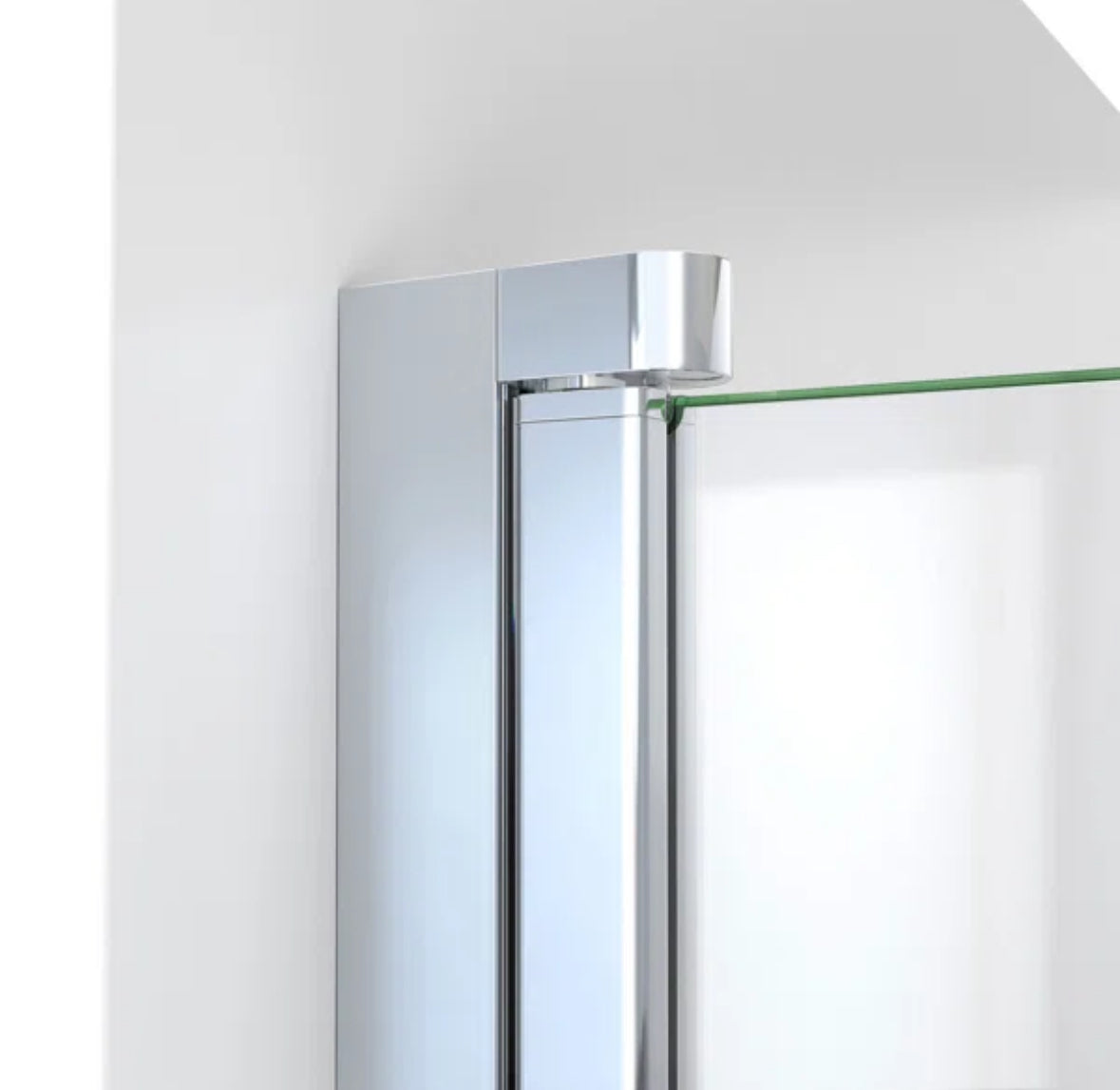 Bath Door - Aqua-Q Fold 36 W X 58 H Frameless Tub Door - WF1.3.26