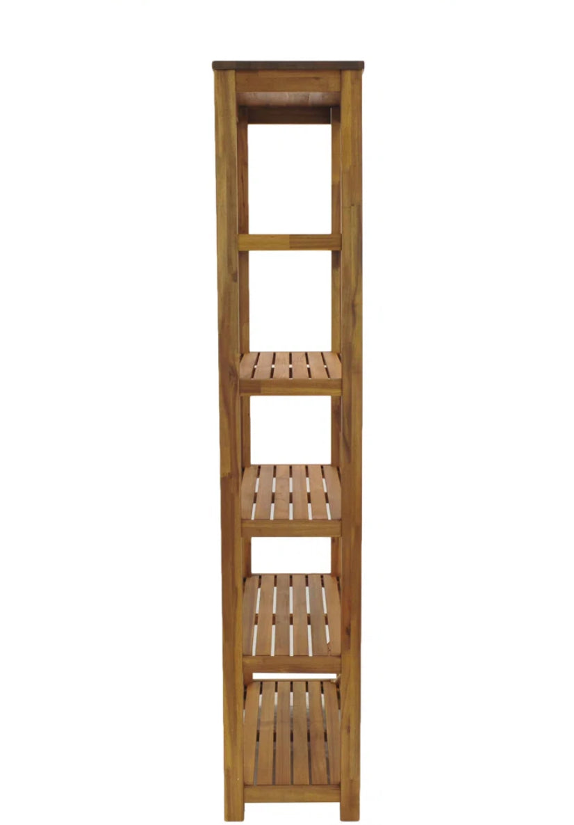 Bookcase - Langman 75" H x 34.5" W Solid Wood Etagere Bookcase - WF1.3.26