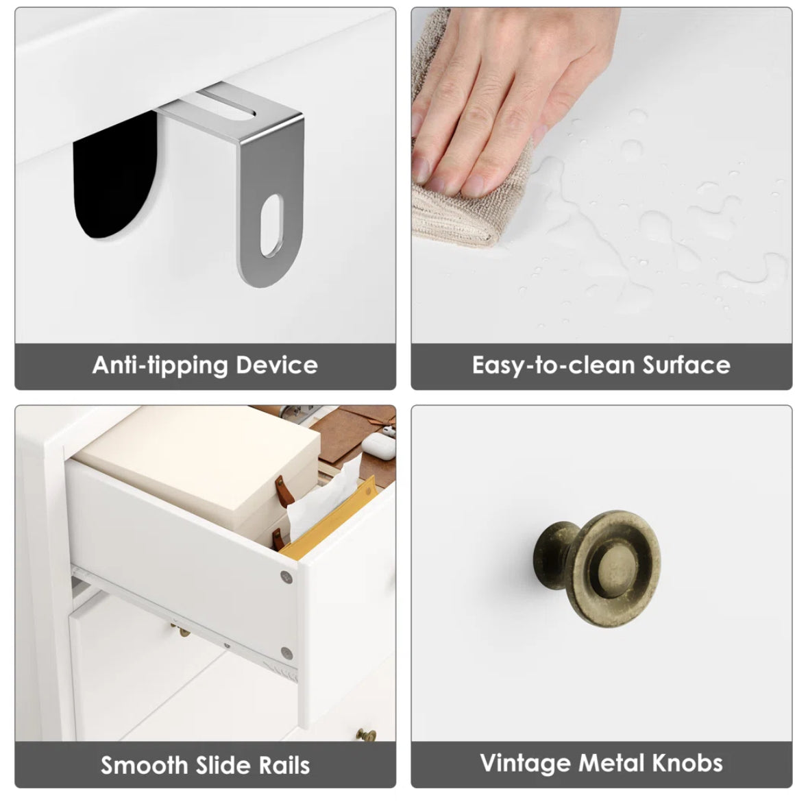 Dresser - Naewe 29" W Modern 4 Drawer Chest - WF1.3.26