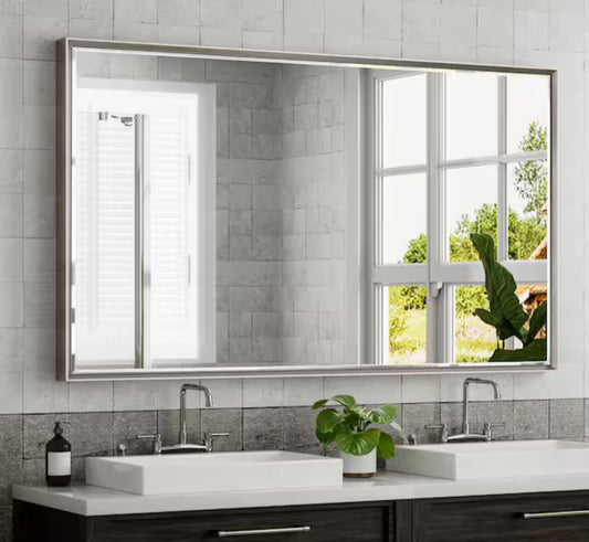 Mirror - Lohoski Decorative Metal Rectangle Wall Mirror Beveled Design - WF11.7.25